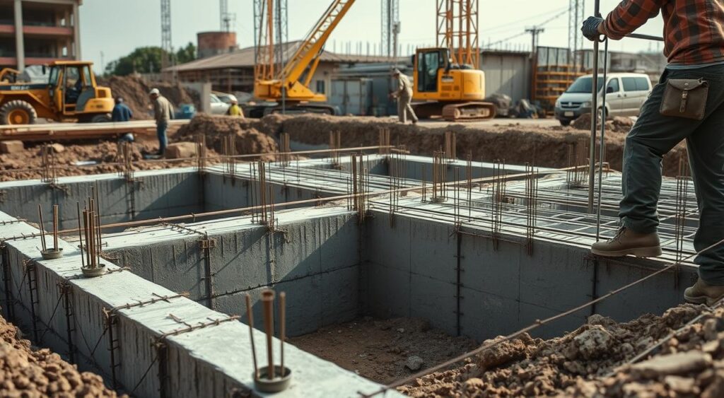 construção de sapatas