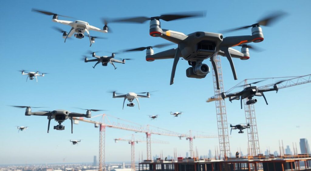 drones para monitoramento de obras