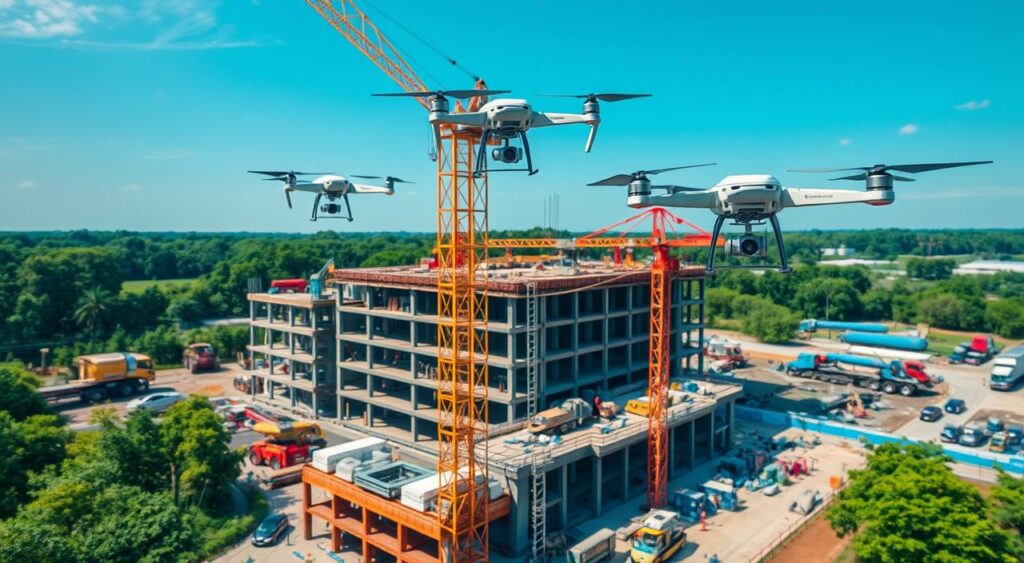 inovação em monitoramento de obras com drones