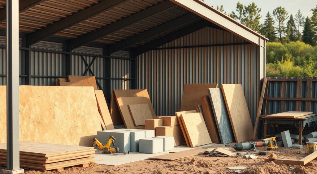 materiais necessários para construção de galpão em arco