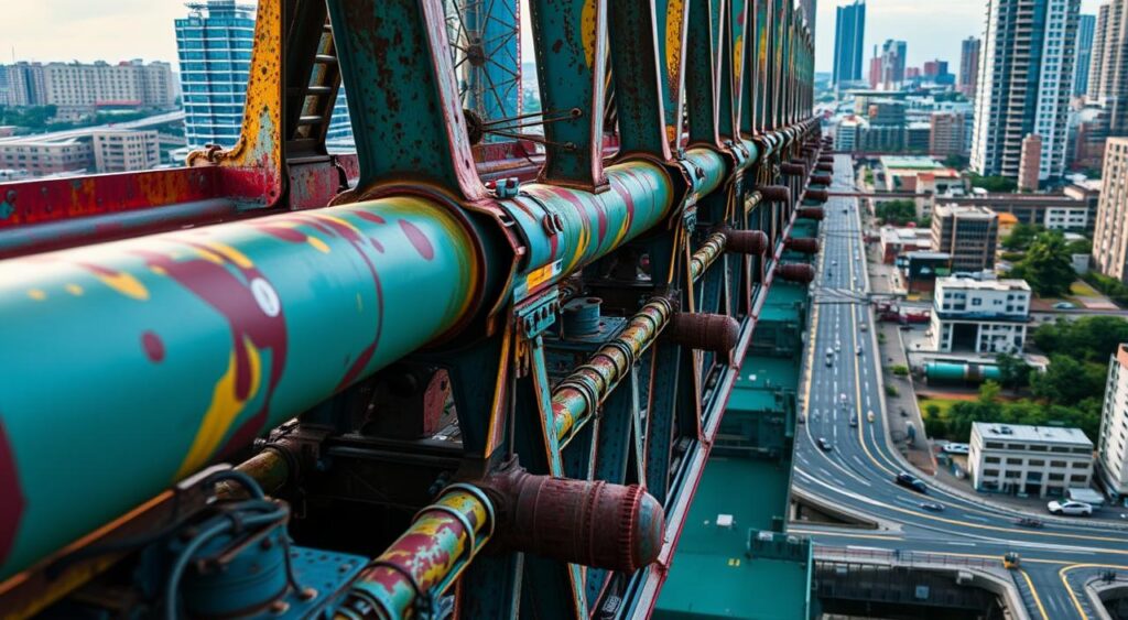 proteção contra corrosão em pontes metálicas